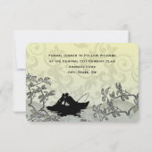 ヴィンテージ釣り愛好家 ツリー 青 黄 RSVP (裏面)