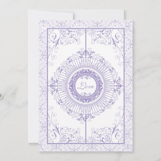 ヴィンテージ鉄工結婚式招待状 招待状 (正面)