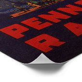 ヴィンテージ鉄道からワシントンDC旅行 ポスター (角)