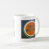 ヴィンテージ鉄道のロゴマグ コーヒーマグカップ (正面右)