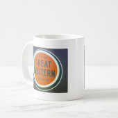 ヴィンテージ鉄道のロゴマグ コーヒーマグカップ (正面左)