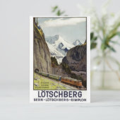 ヴィンテージ鉄道の休暇スイス カード (スタンド正面)