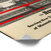 ヴィンテージ鉄道の旅行ポスター ポスター (角)