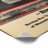 ヴィンテージ鉄道の旅行ポスター ポスター (角)