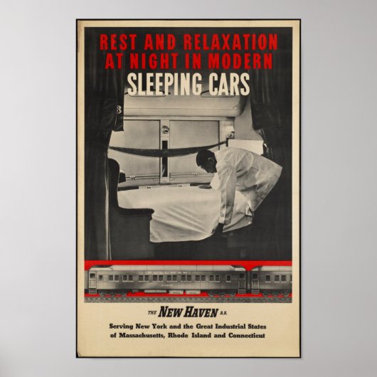 ヴィンテージ鉄道の旅行ポスター ポスター (正面)