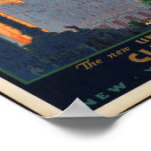 ヴィンテージ鉄道の旅行ポスター ポスター (角)