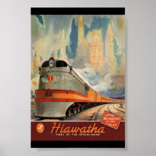 ヴィンテージ鉄道の旅行ポスター ポスター