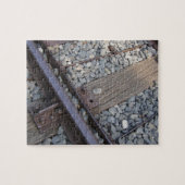 ヴィンテージ鉄道の軌道写真 ジグソーパズル (横)