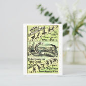 ヴィンテージ鉄道ポスターシカゴからセントポールへ ポストカード (スタンド正面)