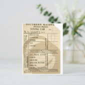 ヴィンテージ鉄道レシート紙シート (スタンド正面)