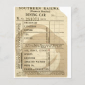 ヴィンテージ鉄道レシート紙シート (正面)