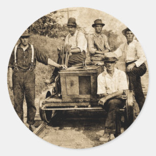 ヴィンテージ鉄道乗組員1890s-1910年頃 ラウンドシール