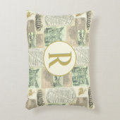 ヴィンテージ鉄道新聞広告 アクセントクッション (正面(垂直))