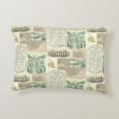 ヴィンテージ鉄道新聞広告 アクセントクッション (裏面)