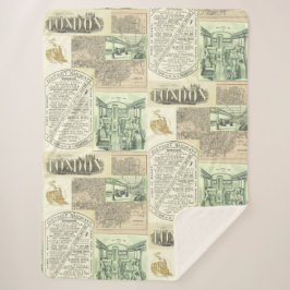 ヴィンテージ鉄道新聞広告 シェルパブランケット