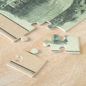 ヴィンテージ鉄道新聞広告 ジグソーパズル (側面)