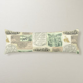 ヴィンテージ鉄道新聞広告 ボディピロー