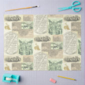 ヴィンテージ鉄道新聞広告 薄葉紙 (クラフト)