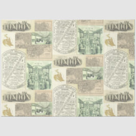 ヴィンテージ鉄道新聞広告 薄葉紙