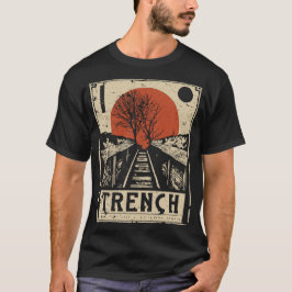 ヴィンテージ鉄道日本の旅ポスター浮世絵 Tシャツ