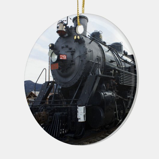 ヴィンテージ鉄道蒸気列車 セラミックオーナメント (左)