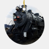 ヴィンテージ鉄道蒸気列車 セラミックオーナメント (裏面)