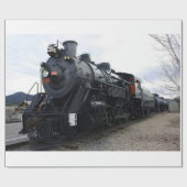 ヴィンテージ鉄道蒸気列車 ラッピングペーパー (フラット)