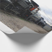 ヴィンテージ鉄道蒸気列車 ラッピングペーパー (角)