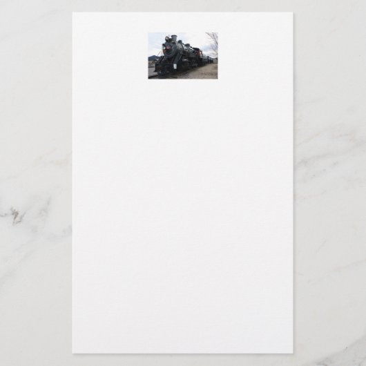 ヴィンテージ鉄道蒸気列車 便箋 (正面)