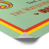 ヴィンテージ鉄道観光客ガイドへアイルランド旅行 ポスター (角)