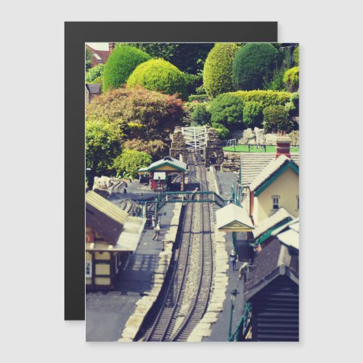 ヴィンテージ鉄道駅フォトプリント (正面/裏面)