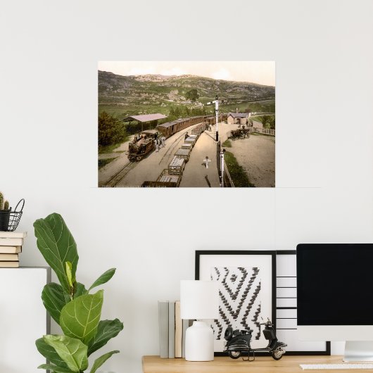 ヴィンテージ鉄道、フェスティニオーグウェールズ1895 ポスター (ホームオフィス)