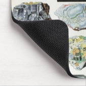 ヴィンテージ鉱物岩地学 マウスパッド (コーナー)