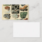 ヴィンテージ鉱物岩地学 名刺 (正面/裏面)