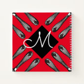 ヴィンテージ銀レシピ料理 ノートブック (裏面)