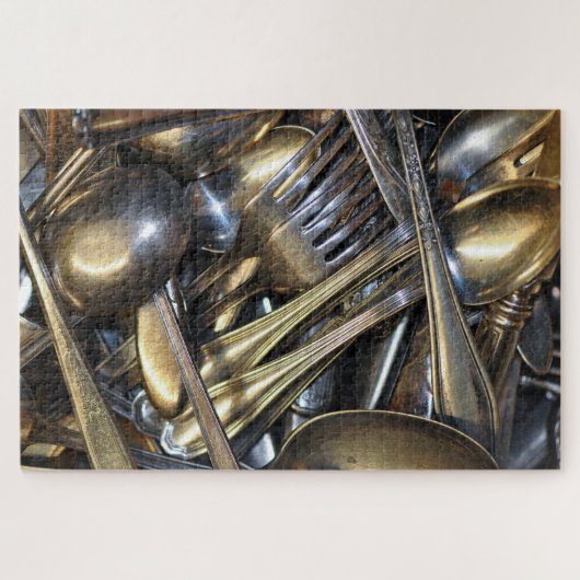 ヴィンテージ銀器パズル ジグソーパズル (横)