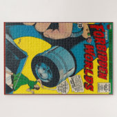 ヴィンテージ銀年齢漫画ブックカバー ジグソーパズル (横)