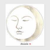 ヴィンテージ銀箔ウィッチー天の眠る月 シール (シート)