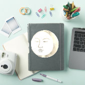 ヴィンテージ銀箔ウィッチー天の眠る月 シール (iPadカバー)