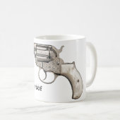 ヴィンテージ銃の防弾コーヒー・マグ コーヒーマグカップ (正面右)