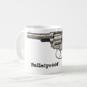 ヴィンテージ銃の防弾コーヒー・マグ コーヒーマグカップ (正面左)