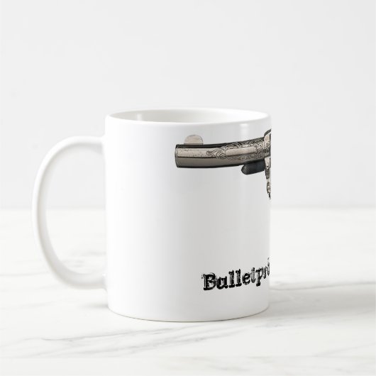 ヴィンテージ銃の防弾コーヒー・マグ コーヒーマグカップ (左)