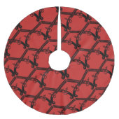 ヴィンテージ銃 ブラッシュドポリエステルツリースカート (正面)