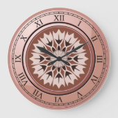 ヴィンテージ銅丸 ラージ壁時計 (正面)