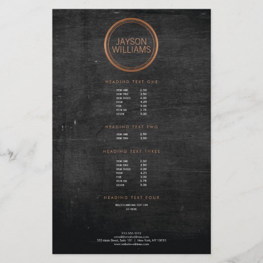 ヴィンテージ銅円フライヤー チラシ (正面)