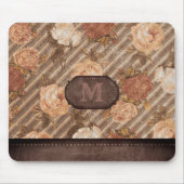 ヴィンテージ銅香辛料バラ |モノグラ素朴ムフローラ マウスパッド (正面)