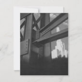 ヴィンテージ鋼建築超高層ビル招待状 招待状 (正面)