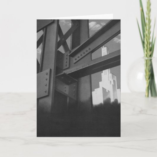 ヴィンテージ鋼建築超高層ビル構造 カード (正面)