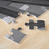 ヴィンテージ鋼建築超高層ビル構造 ジグソーパズル (側面)