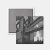 ヴィンテージ鋼建築超高層ビル構造 マグネット (正面/裏面)